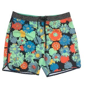 ONeill Mens 40 Vibrant Floral Hyperfreak Board Shorts Hawaiian Surf Swim‎ Trunks